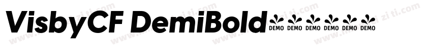 VisbyCF DemiBold字体转换